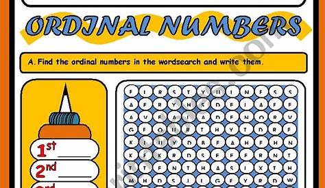 ordinal numbers which animal is worksheet - teaching ordinal numbers