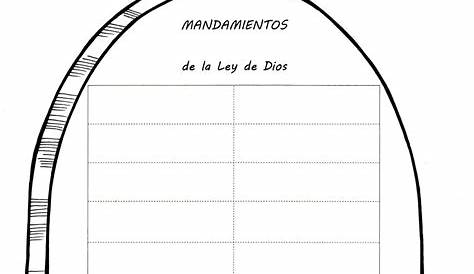 manualidades de los 10 mandamientos