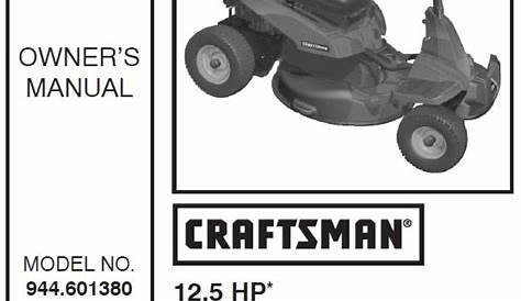 craftsman riding lawn mower manual lt2000
