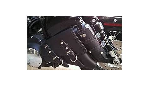 Amazon.com: Motorcycle Solo Saddlebag Side Bag Swingarm Bag For Harley