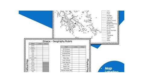 geography of ancient greece worksheet