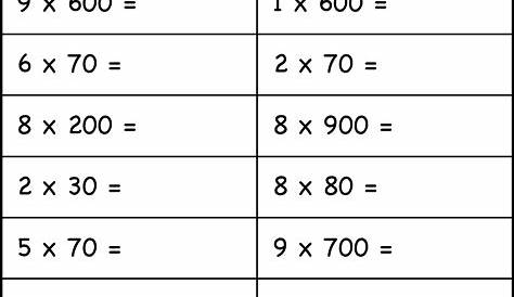 multiples of ten worksheet