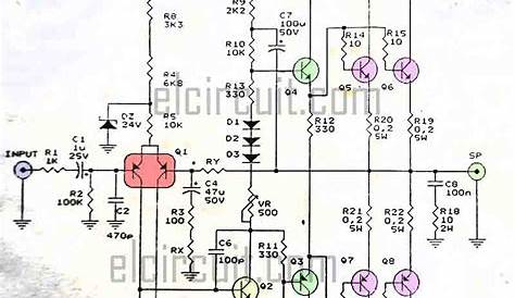 power audio amplifier circuit diagram