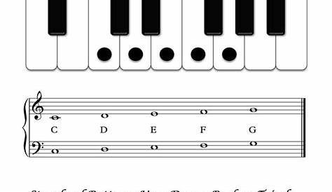 Free Sheet Music - Basic Overview - C Major Five Finger Pattern