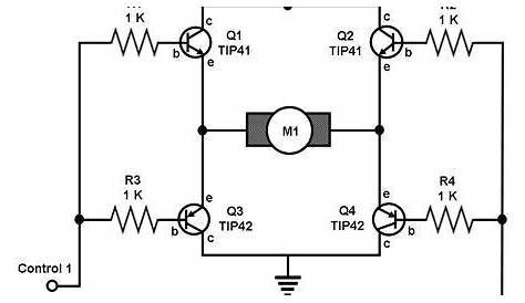dc motor controller circuit schematic