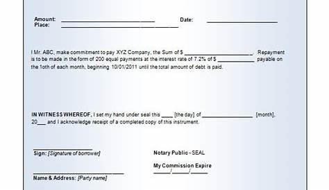 7+ Blank Promissory Note - Free Sample, Example, Format Download!