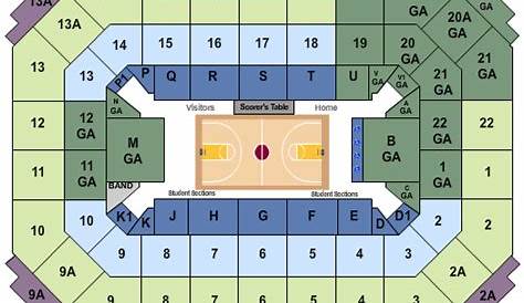 Iowa State Basketball Tickets | Seating Chart | Allen Fieldhouse