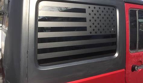 flag decal for jeep window