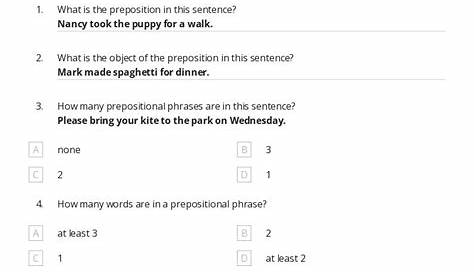 50+ Prepositional Phrases worksheets for 5th Grade on Quizizz | Free