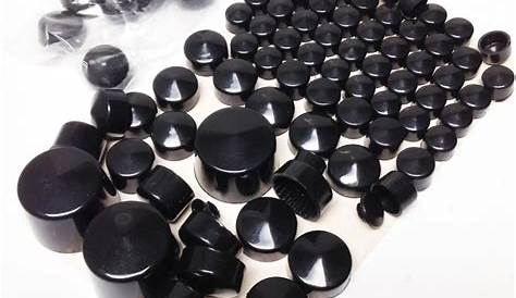 Motorcycles Accessories Bolt Toppers Caps BLACK Bike Frame Bolt Cover
