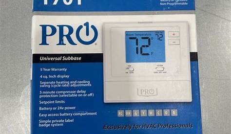 Pro1 T701 Digital Thermostat Non Programmable INCLUDES BATTERIES MOUNT