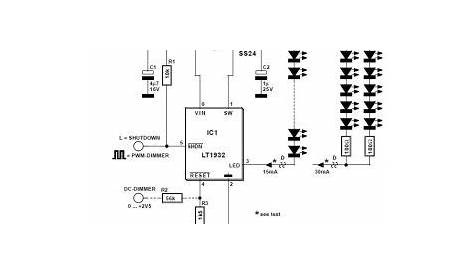 LED Flashlight Schematic Circuit Diagram