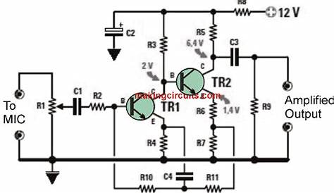 microphone preamplifier circuit diagram