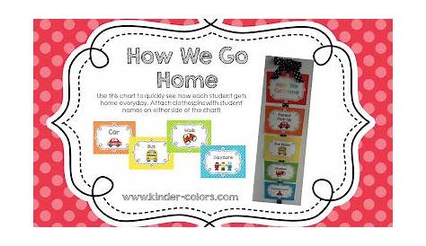 Kinder Colors: How We Go Home Chart