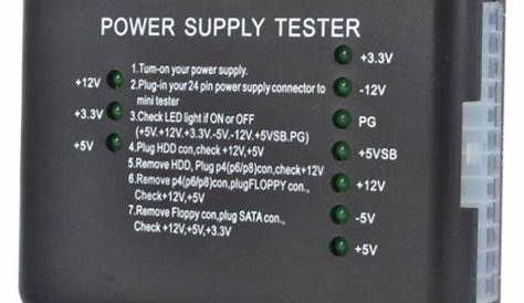 Power Supply Tester 20/24 Pin PSU ATX SATA HDD SMPS TESTER With Led