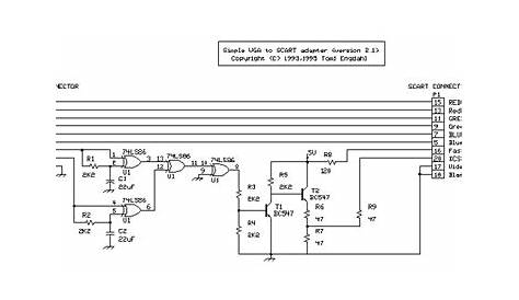 rca to vga converter circuit diagram