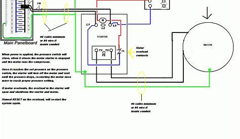 Air Compressor Wiring Diagram 230V 1 Phase - Cadician's Blog
