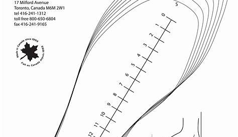 printable child foot measure chart