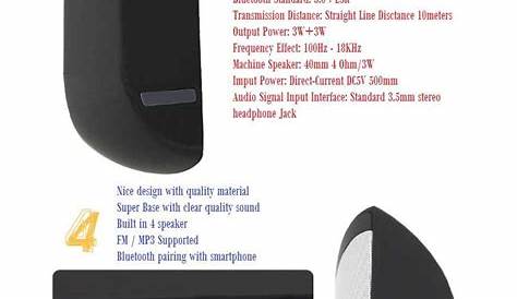 Be-13 bluetooth speaker instructions