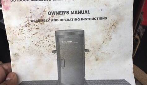 brinkmann vertical gas smoker owner's manual