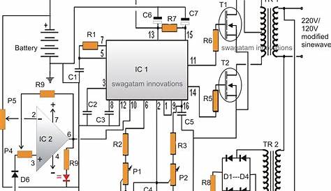 inverter ac circuit diagram