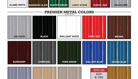 Color Chart Bci Metal Roofing - Rezfoods - Resep Masakan Indonesia