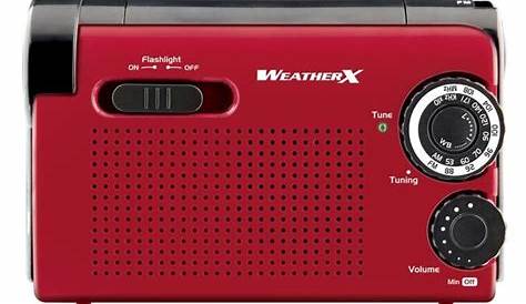 WeatherX WR182R Weatherband and AM/FM Flashlight lets you enjoy your