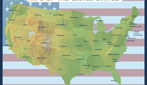 8 Best Images of Printable Physical Map Of Us - Us Physical Map United