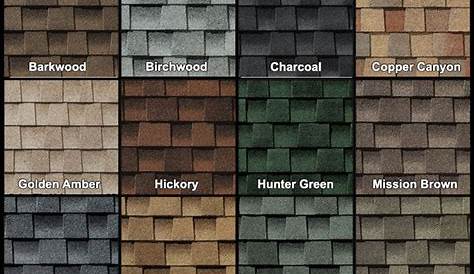 gaf roofing color chart