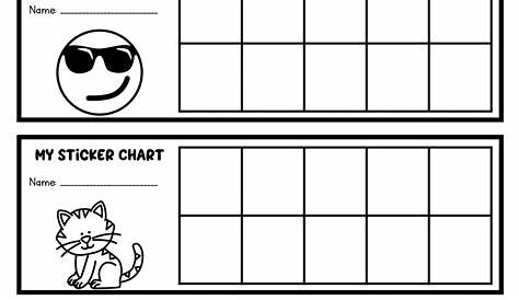 good behavior sticker chart