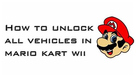 how to unlock all vehicles in mario kart wii - YouTube