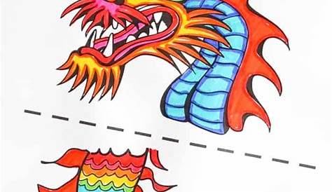 Printable Chinese Dragon Craft Template