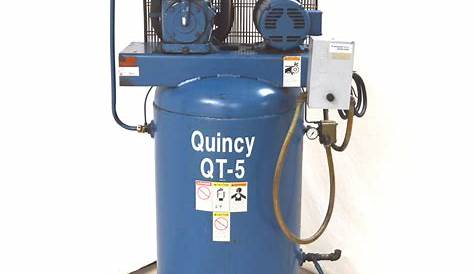 Quincy QT-5 5-Hp 3-Ph 80-Gal Air Compressor 150933-633 208-230V
