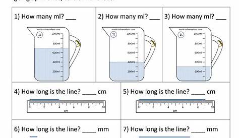 Measuring Worksheet 2Nd Grade / Printable Length And Height Measurement Worksheets For Grades 1