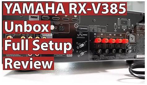 Yamaha Rx V385 Manual