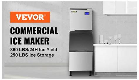 VEVOR 110V Commercial Ice Maker 360LB/24H, 150 lb Ice in 24 hrs