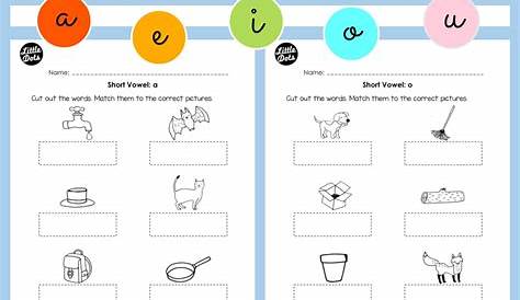 Short Vowels (Middle Sounds) Worksheets and Activities | Short vowel