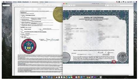 Colorado Birth Certificate | TUTORE.ORG - Master of Documents