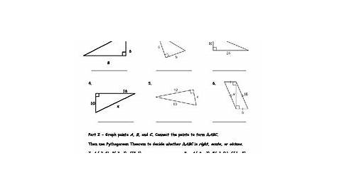 pythagorean theorem and converse worksheets