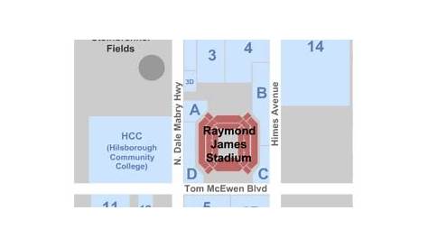 Raymond James Stadium Parking Map - Map Of Amarillo Texas