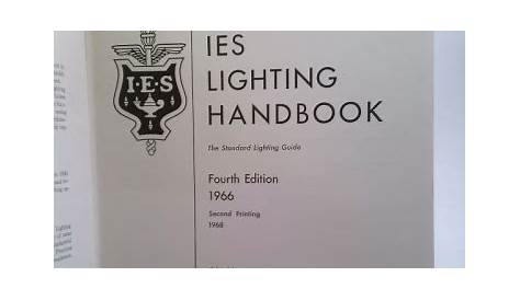 ies lighting handbook pdf free download