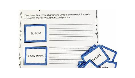 giving a compliment worksheet