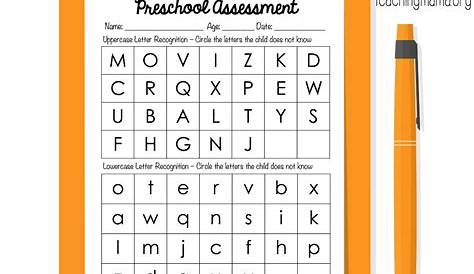 Free Printable Pre K Assessment Forms - Coloring wall
