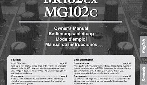 yamaha mg12xu user manual