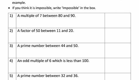 multiple and factor worksheet