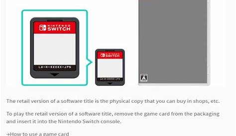 Nintendo Switch Operations Manual