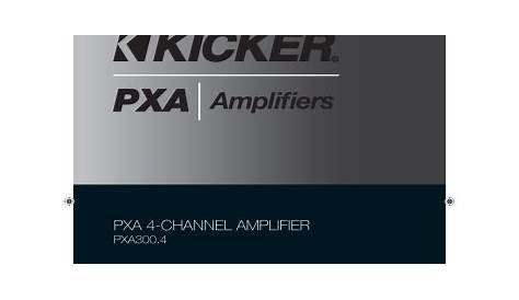 kicker 6 channel owner's manual