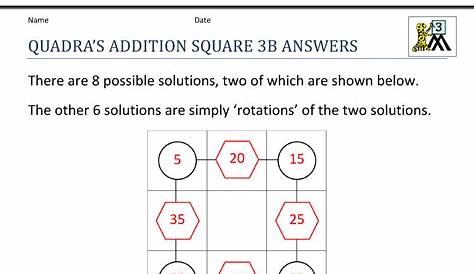 Double Cross Math Worksheet Answers E-25 - Brent Acosta's Math Worksheets