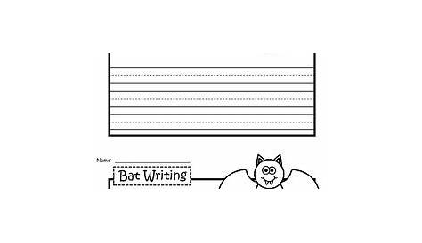 A+ Bat: Writing Paper by Regina Davis | Teachers Pay Teachers