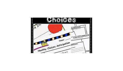 making healthy choices worksheet
